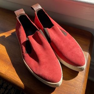 LIGHTLY USED red Jimmy Choo sneakers